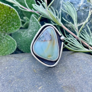 Ocean Picture Stone Ring ~ Size 9