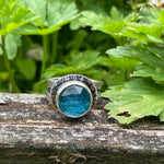 Apatite Doublet Ring ~ Size 8.5