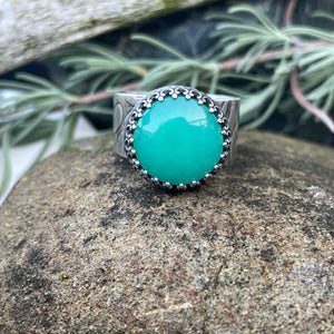 Australian Chrysoprase Ring ~ Size 8