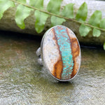 Royston Ribbon Turquoise Ring ~ Size 7.5