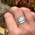 Silver Feather Ring ~ Size 7
