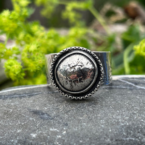 Silver Nugget Ring ~ Size 9.5