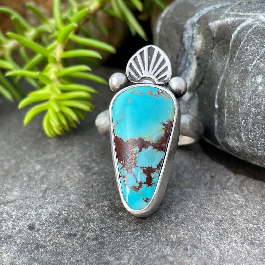 Golden Hills Turquoise Ring ~ Size 6